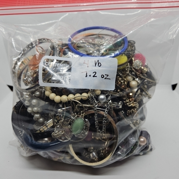 4.5 lb DIY repurpose upcycle crafting jewelry lot DO NOT BUNDLE - Picture 1 of 4